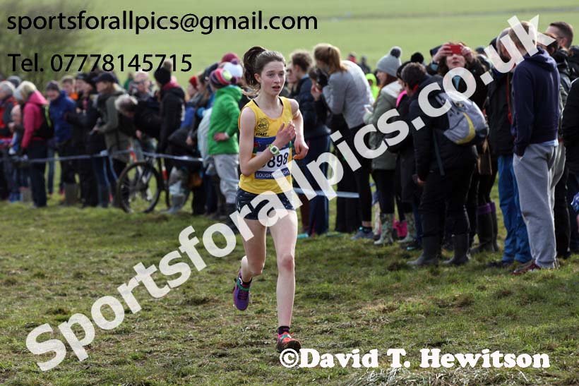 Girls under-15s 2019 British Athletics Inter Counties Cross Country, Prestwood Hall, Loughborough. Photo:  David T. Hewitson/Sports for All Pics
